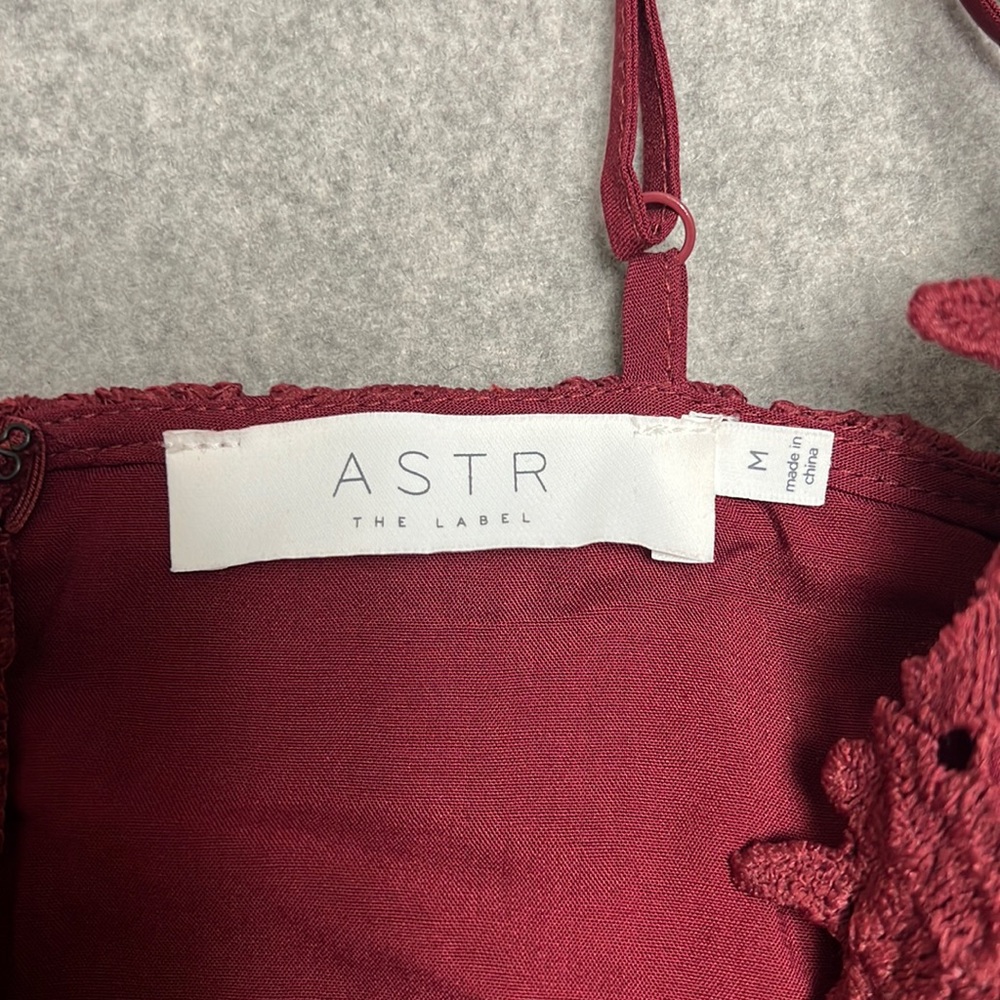 Burgundy dress